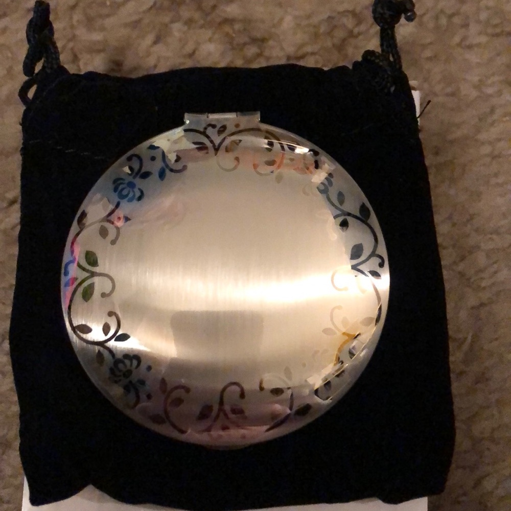 Princess House Silver Plated Compact Mirror